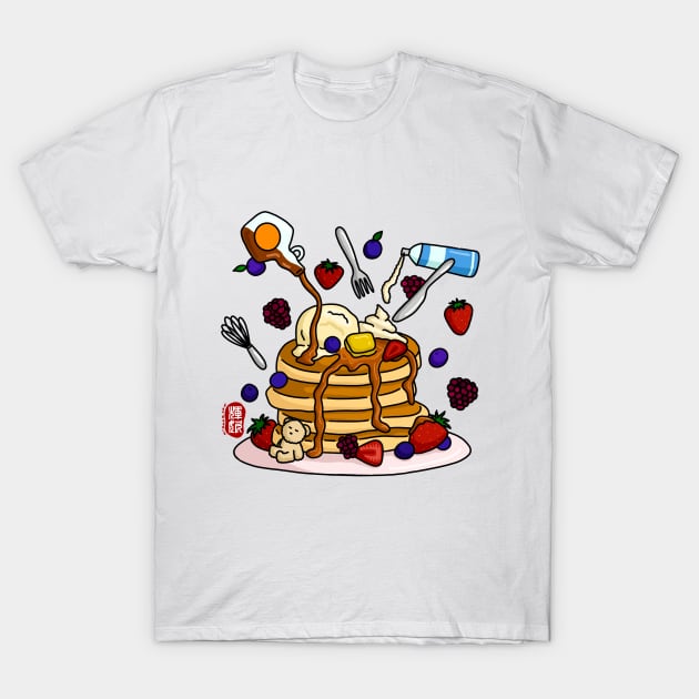 Pancake T-Shirt by Fan Doodle